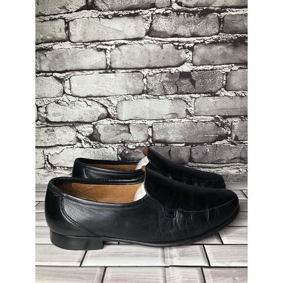 Allen Edmonds Black Leather Slip On Loafers Dress Shoes Men Sz 10D US/43EU - Picture 9 of 16